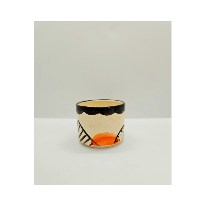 Seramik El Yapımı Bardak Veya Saksı