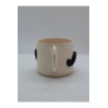 El Yapımı Seramik Bıyık Desenli Kupa Bardak Mug (HANDMADE)