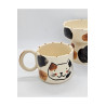 Seramik Mug Kedi Desenli El Yapımı Handmade Kupa Bardak