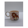 El Yapımı Seramik Kadın Figürlü Kupa Bardak Mug (HANDMADE)