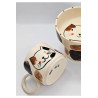 Seramik Mug Kedi Desenli El Yapımı Handmade Kupa Bardak