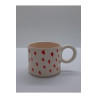 El Yapımı Seramik Kadın Figürlü Kupa Bardak Mug (HANDMADE)