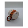 Handmade Seramik Mug Leopar Desenli El Yapımı Kupa Bardak
