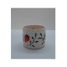 El Yapımı Seramik Kupa Bardak Mug Çilek Figürlü (HANDMADE)