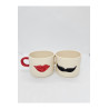 El Yapımı Seramik Kelebek Desenli Kupa Bardak Mug