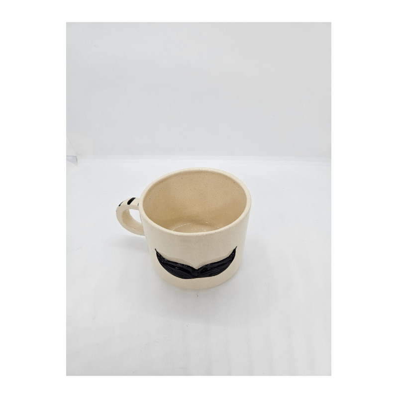 El Yapımı Seramik Kelebek Desenli Kupa Bardak Mug