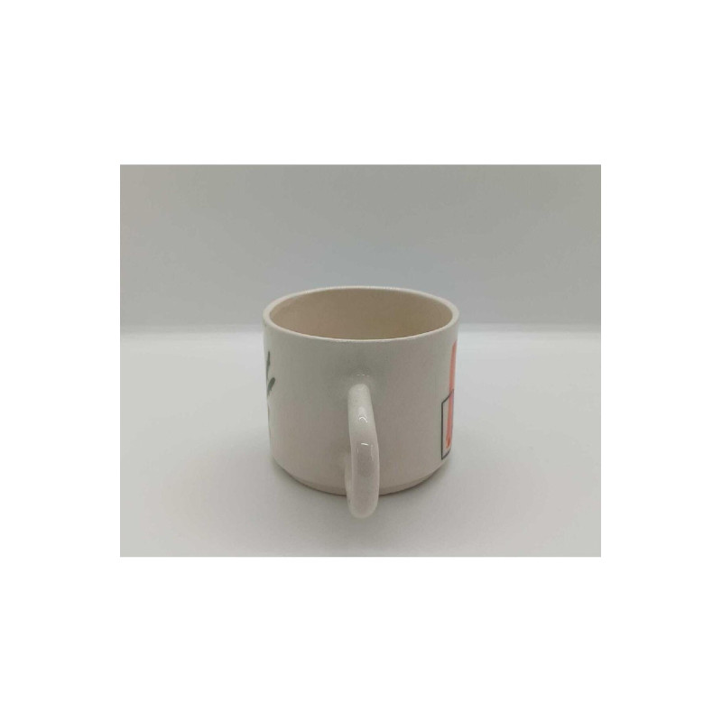 El Yapımı Seramik Bitki Figürlü Kupa Bardak Mug Modern Art