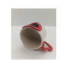El Yapımı Seramik Kabartmalı Kalp Figürlü Kupa Bardak Mug
