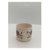 El Yapımı Seramik Çilek Desenli Kupa Bardak Mug